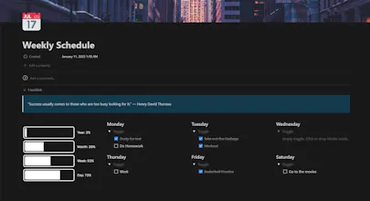 Notion, Student Dashboard gallery image