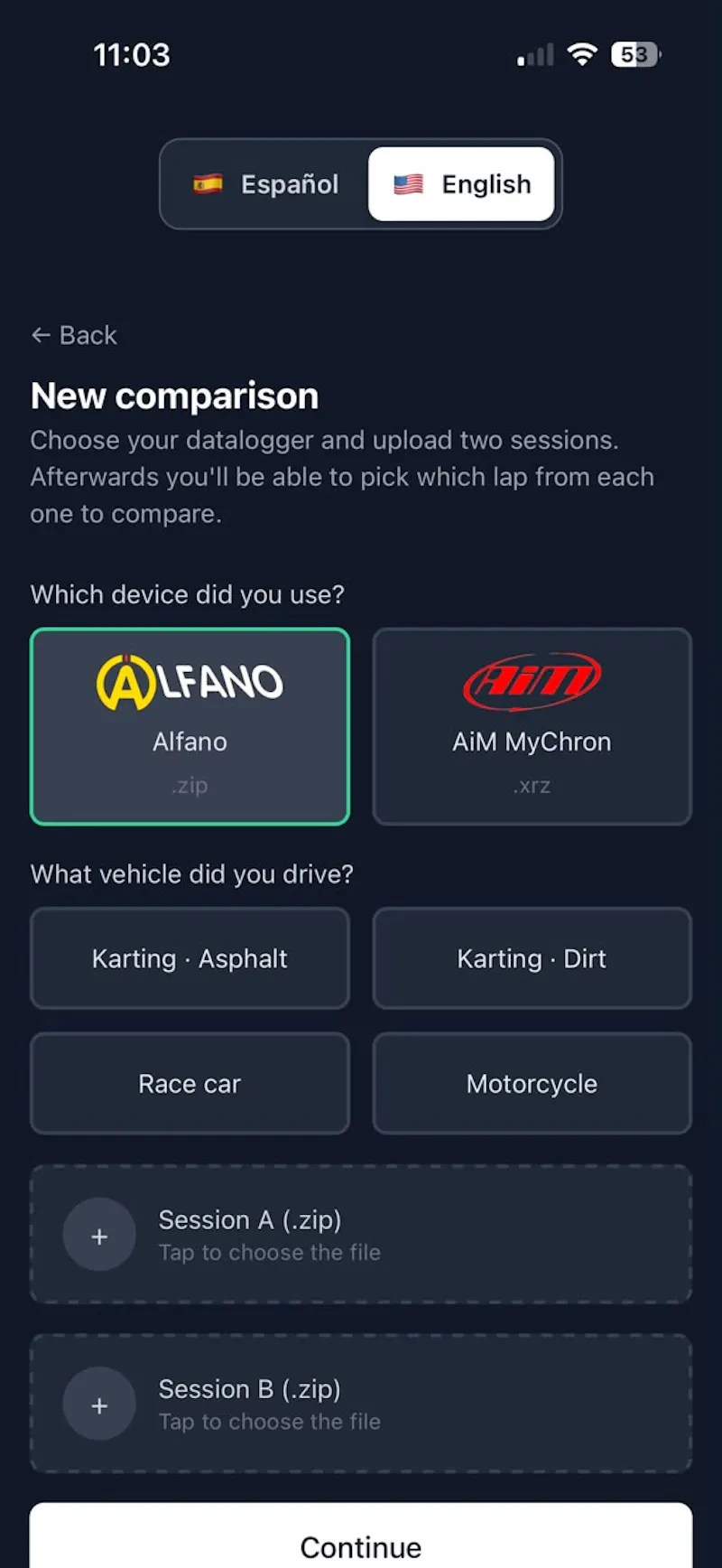 IngresarRace-US Analicer screenshot 3