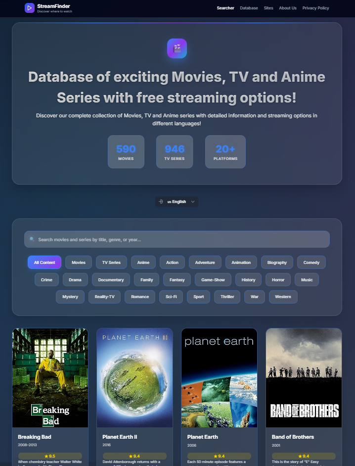 Free Series Finder media 3