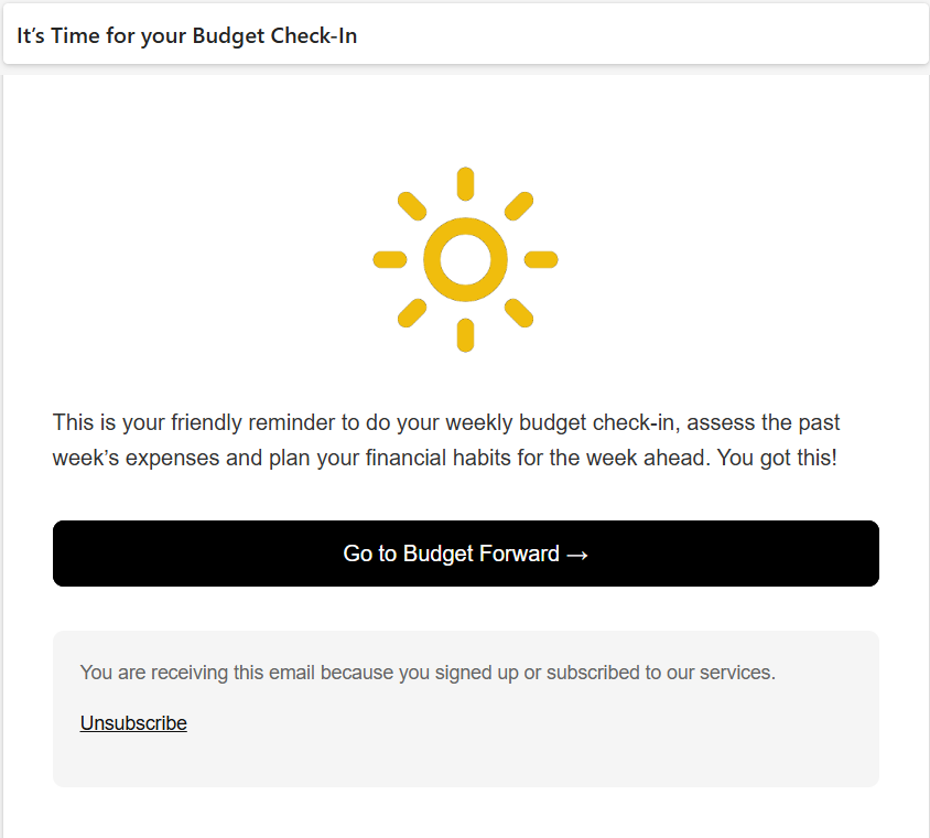 Budget Forward App gallery image