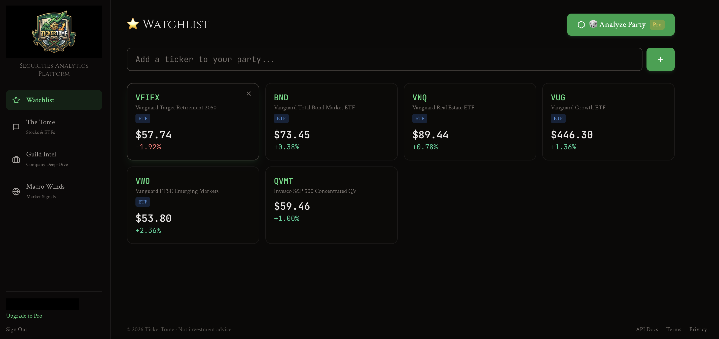 TickerTome — Your Investment Spellbook gallery image