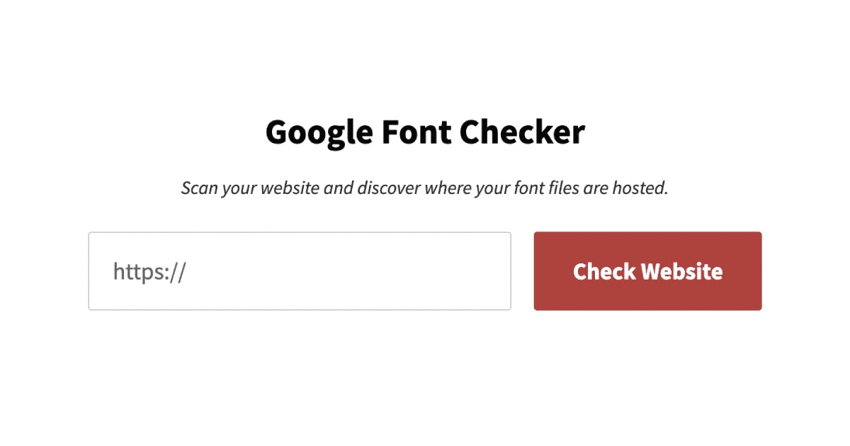 Google Fonts Checker media 1
