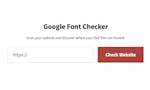 Google Fonts Checker image