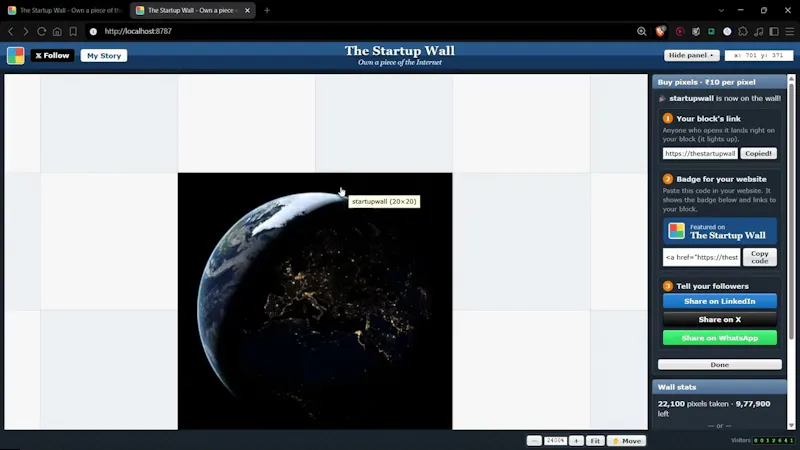 The Startup Wall screenshot 1 (video preview)