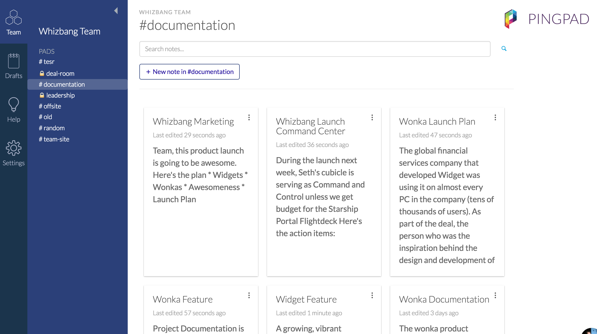 Pingpad for Slack gallery image