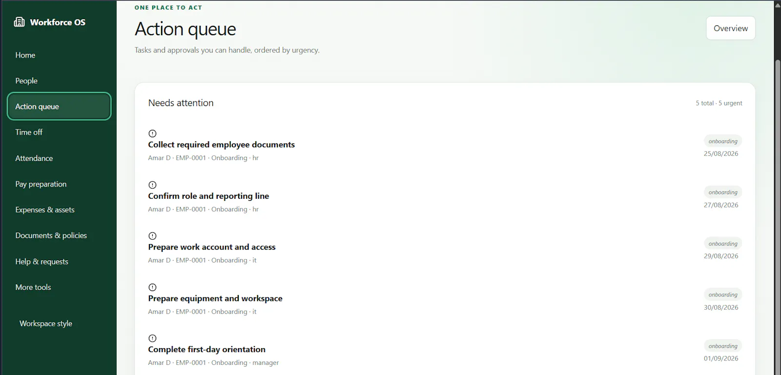 Workforce OS screenshot 7