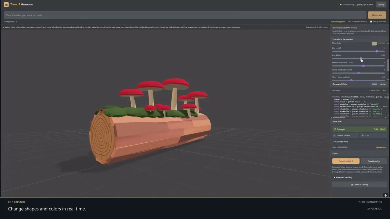 ThreeJS Generator gallery image