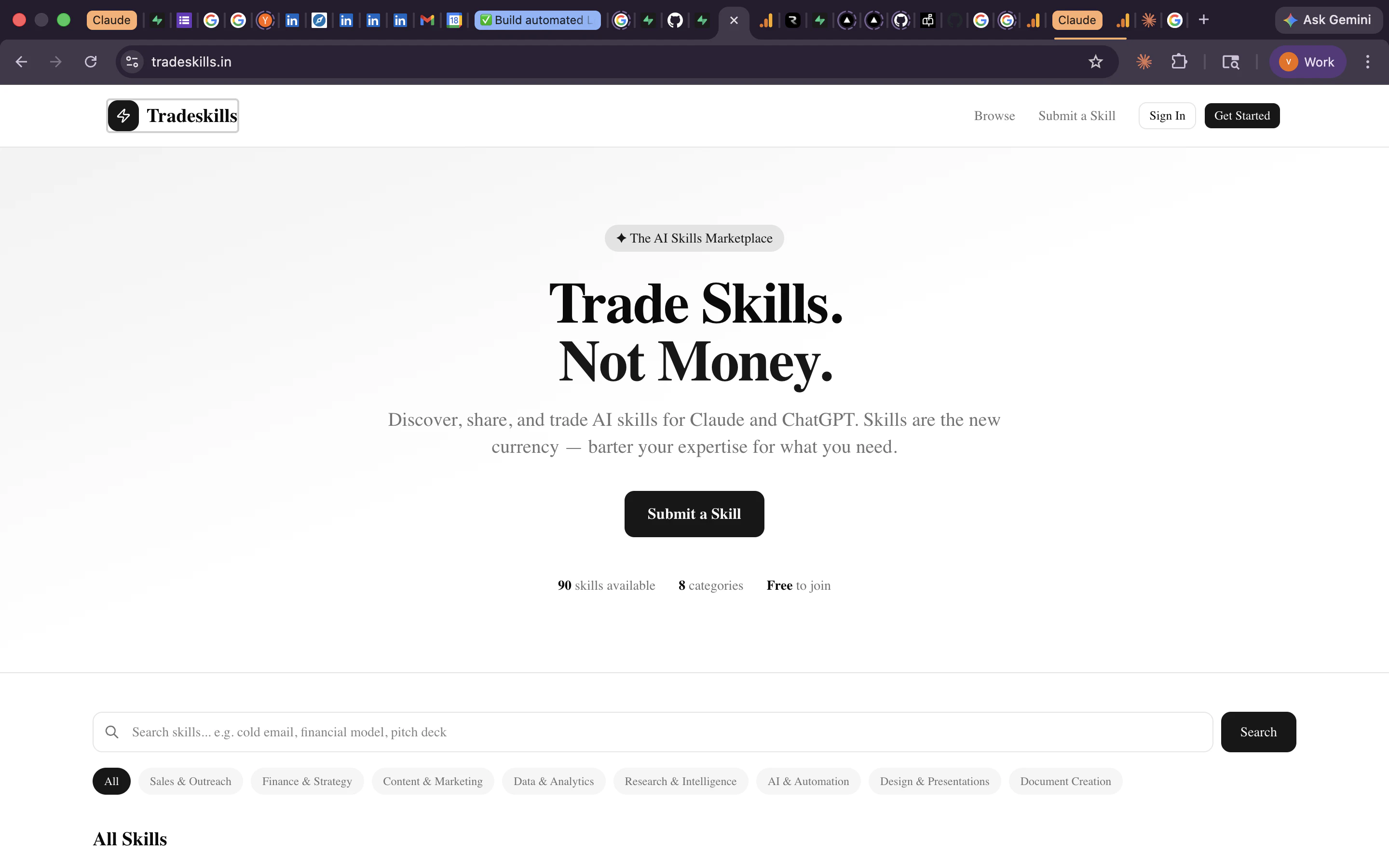 Tradeskills 대표 미리보기