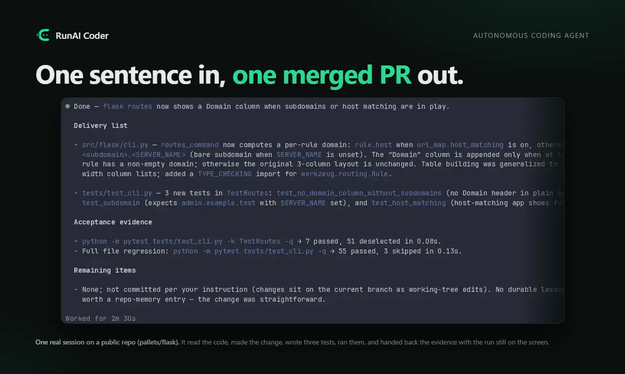 RunAI Coder gallery image