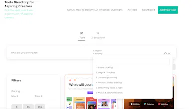 Tools Directory for Aspiring Creators gallery image