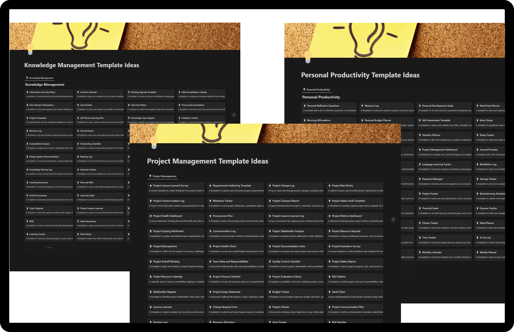 Notion Template Ideas gallery image