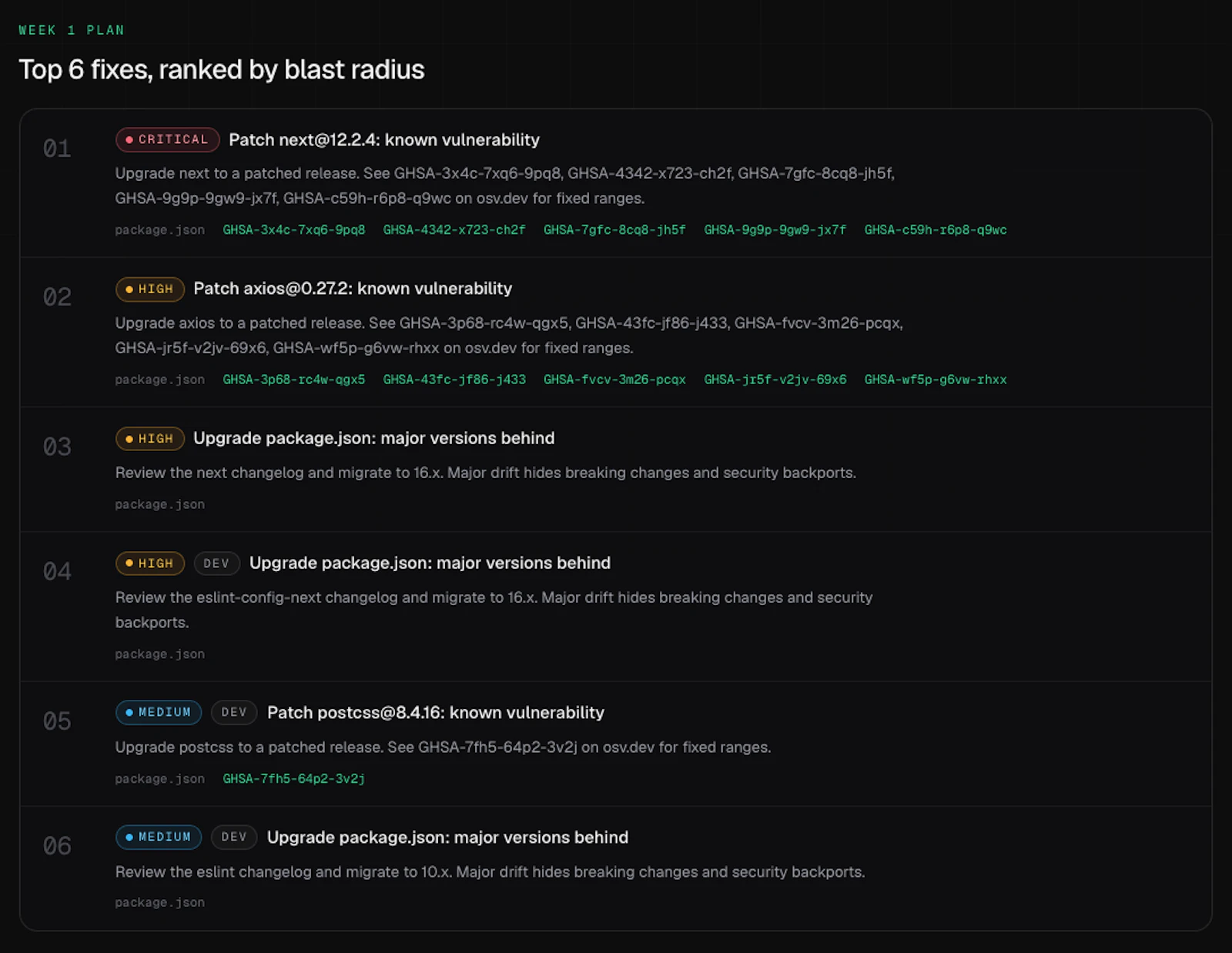 StackLint screenshot 2