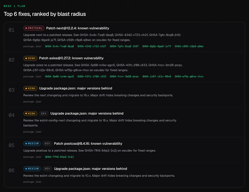 StackLint screenshot 2