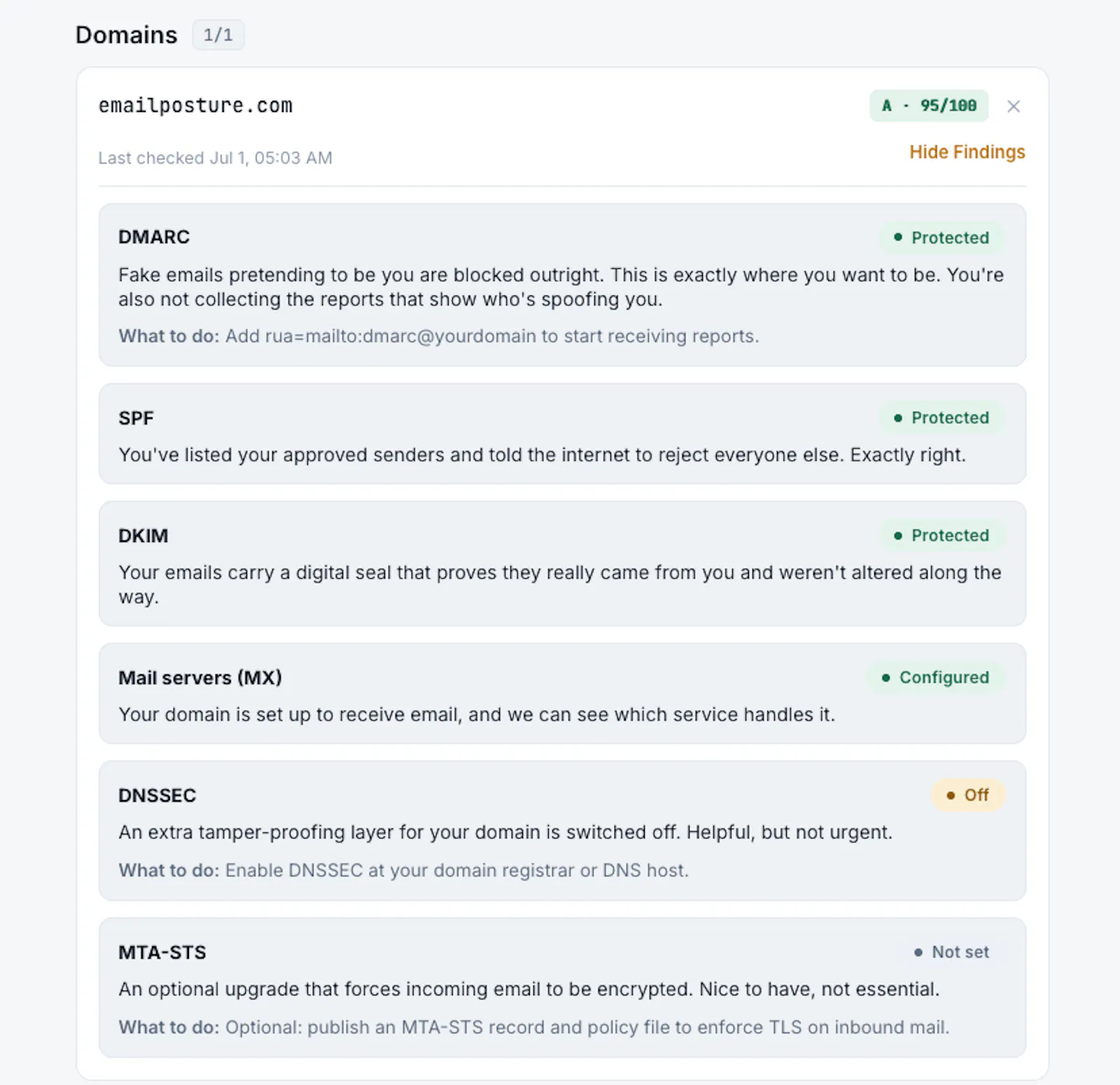 Email Posture screenshot 3