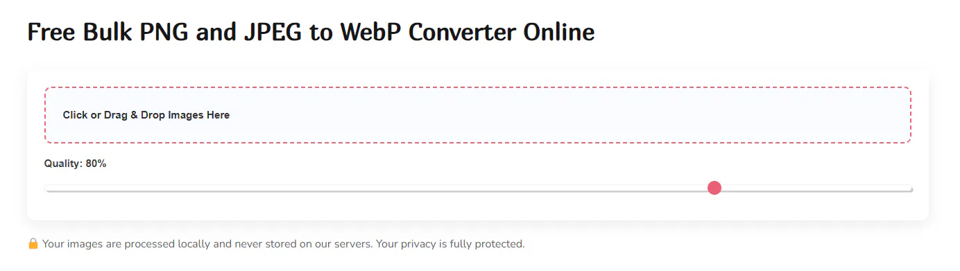 Image to WebP Converter のプロダクトバナー