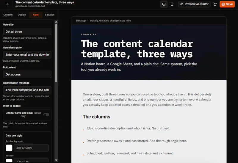 Gatedleads screenshot 6