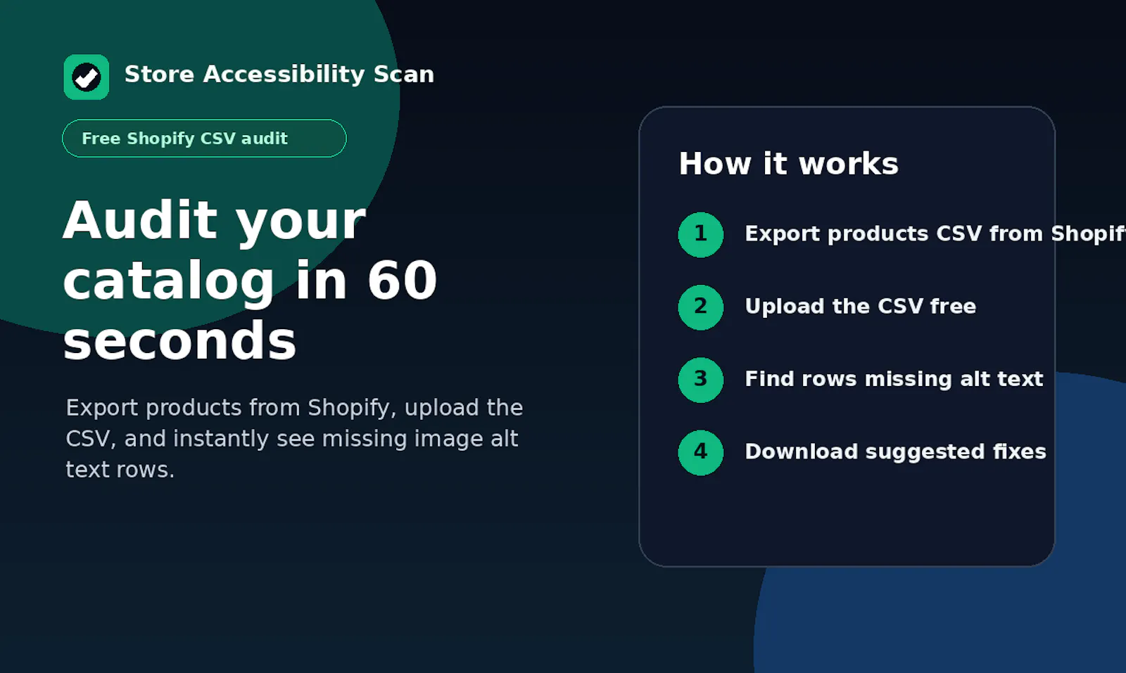 Store Accessibility Scan screenshot 1