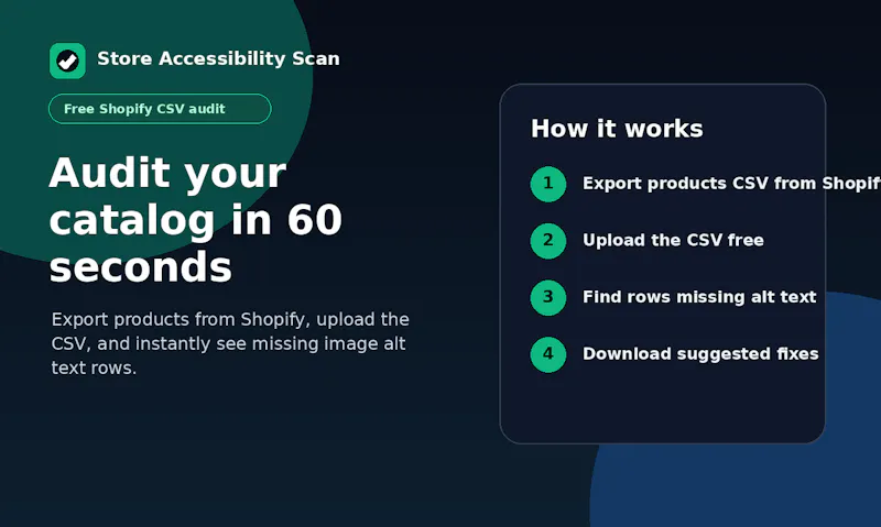 Store Accessibility Scan screenshot 1