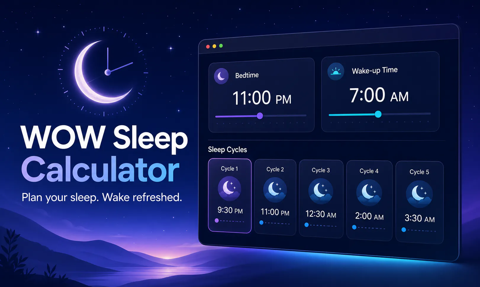 WOW Sleep Calculator gallery image