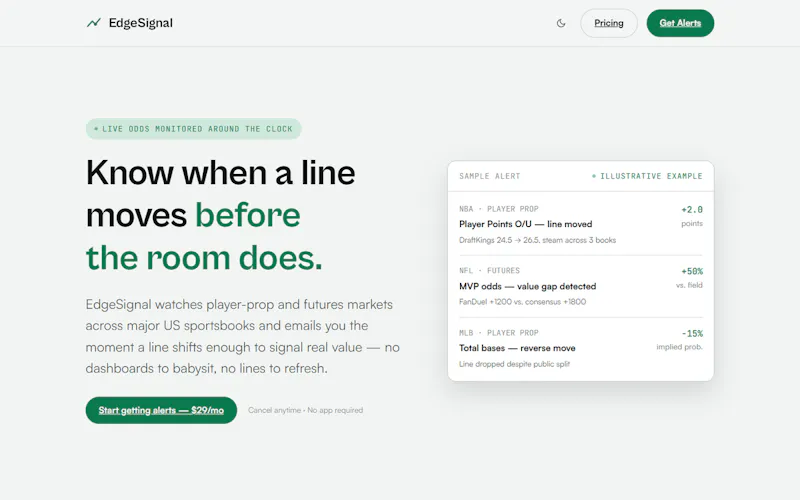 EdgeSignal Alerts screenshot 1