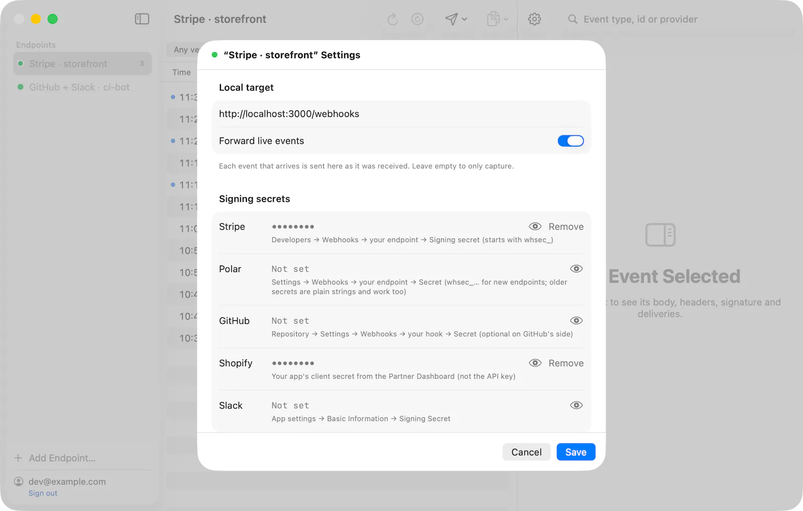 WebhookMon screenshot 3