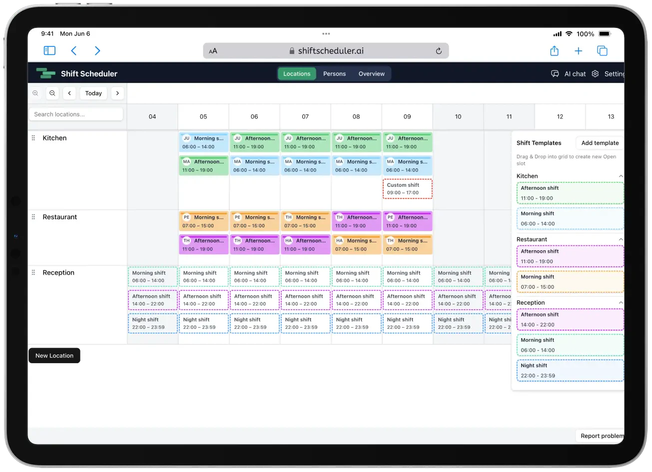 ShiftScheduler.ai 截图