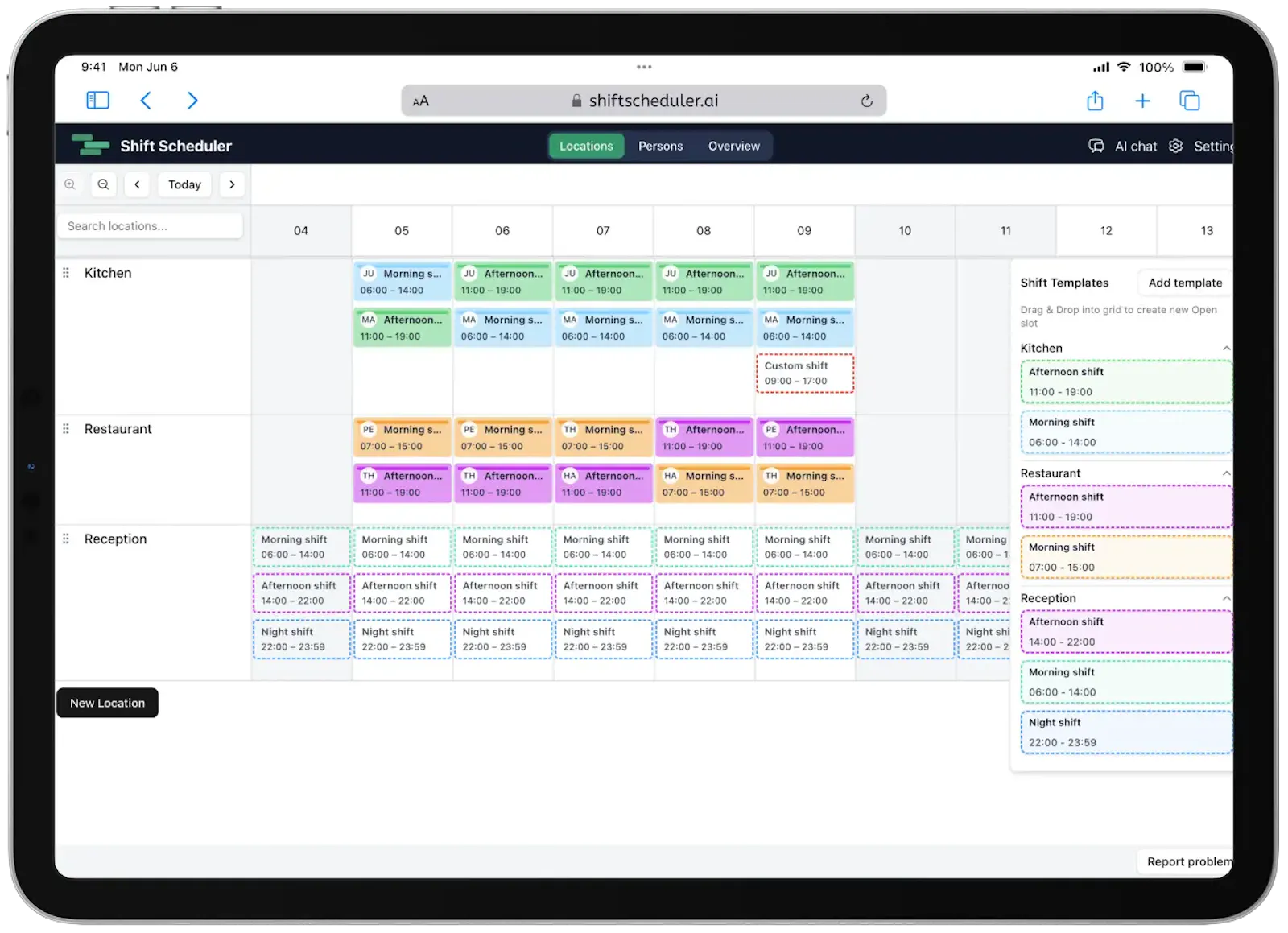 ShiftScheduler.ai screenshot 1