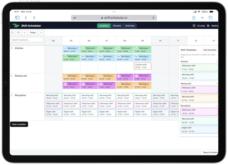 ShiftScheduler.ai screenshot 1
