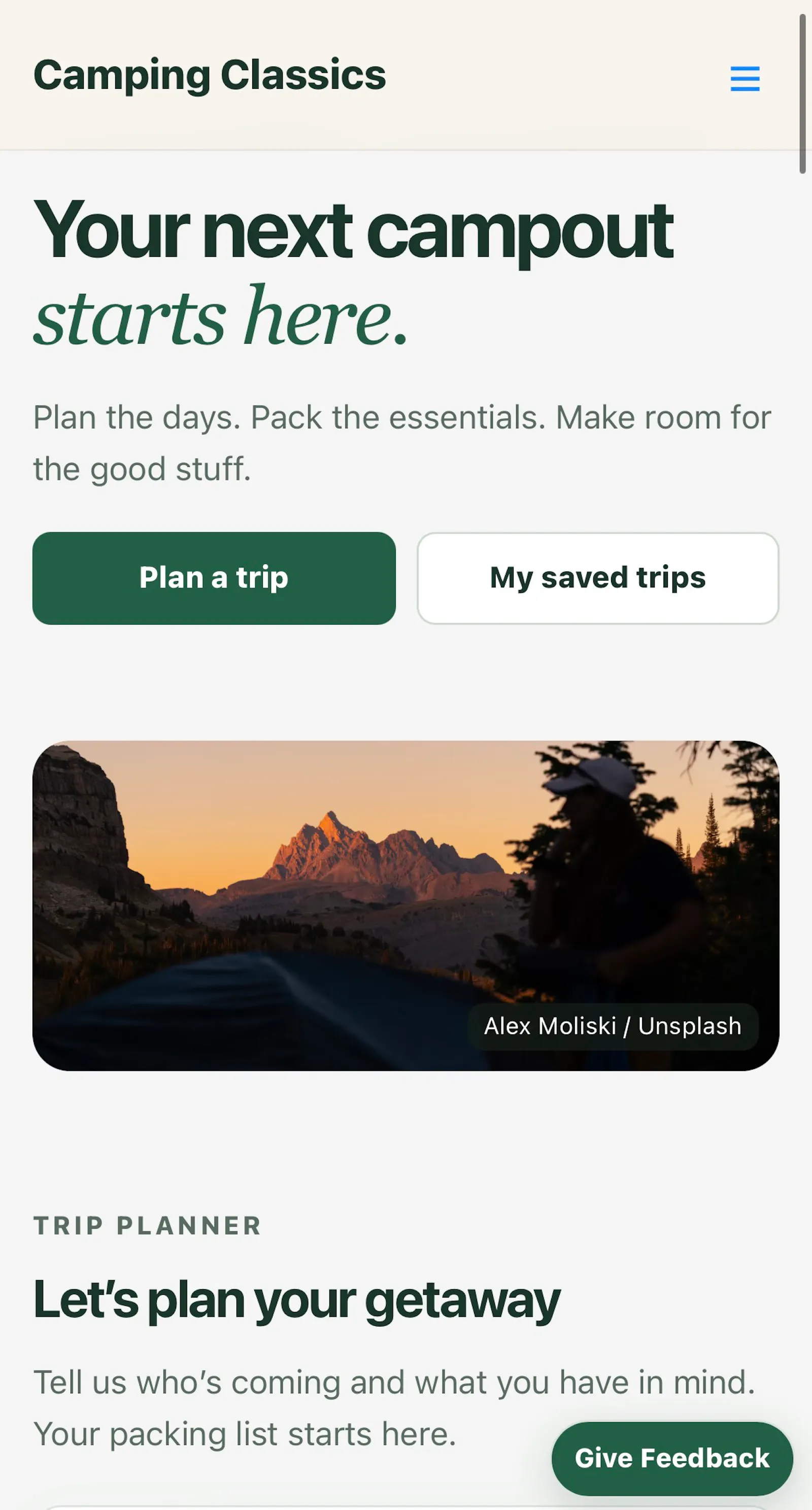 Camping Classics screenshot 1