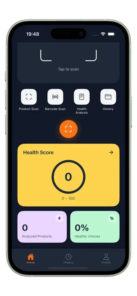 ScanWise AI - Food Scanner - Screenshot 2 showing product features and functionality