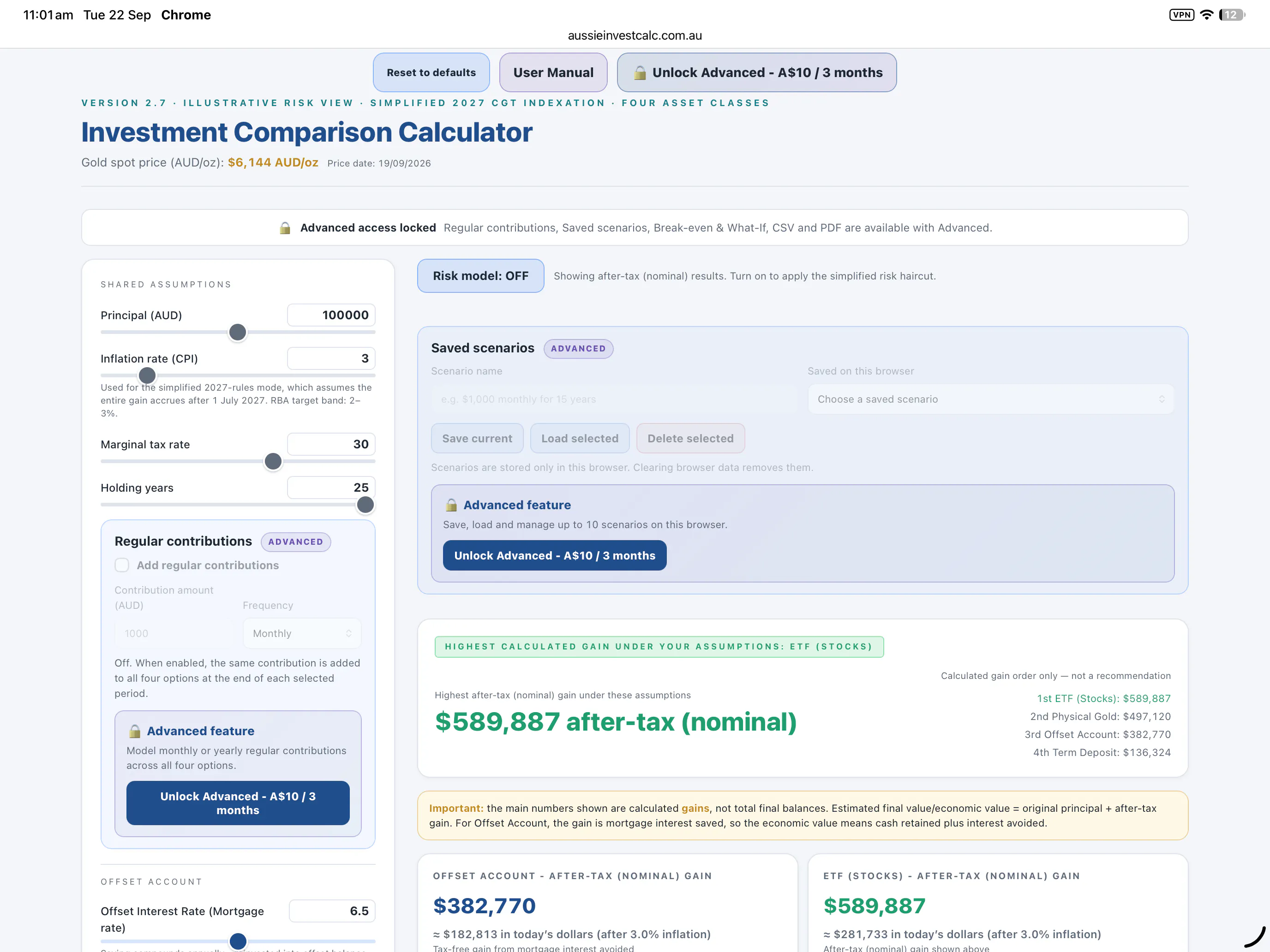 Risk Adjusted Future Cashflow Model gallery image