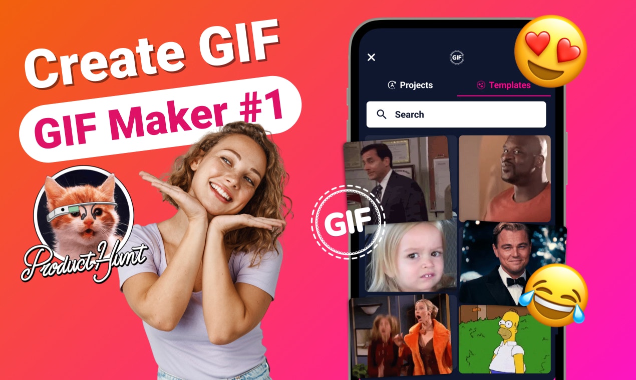 startuptile Gifmo: Gif & Meme Maker-Convert videos to gifs step by step editor