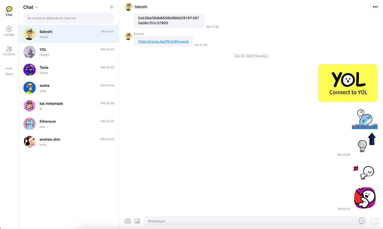 방법 - Web3 Messenger, DM에서 지갑 소유자 미디어 9