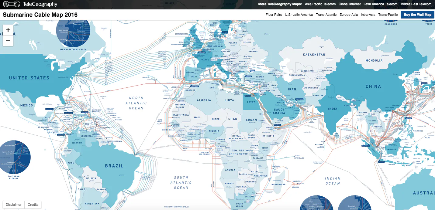 Submarine Cable Map 2016