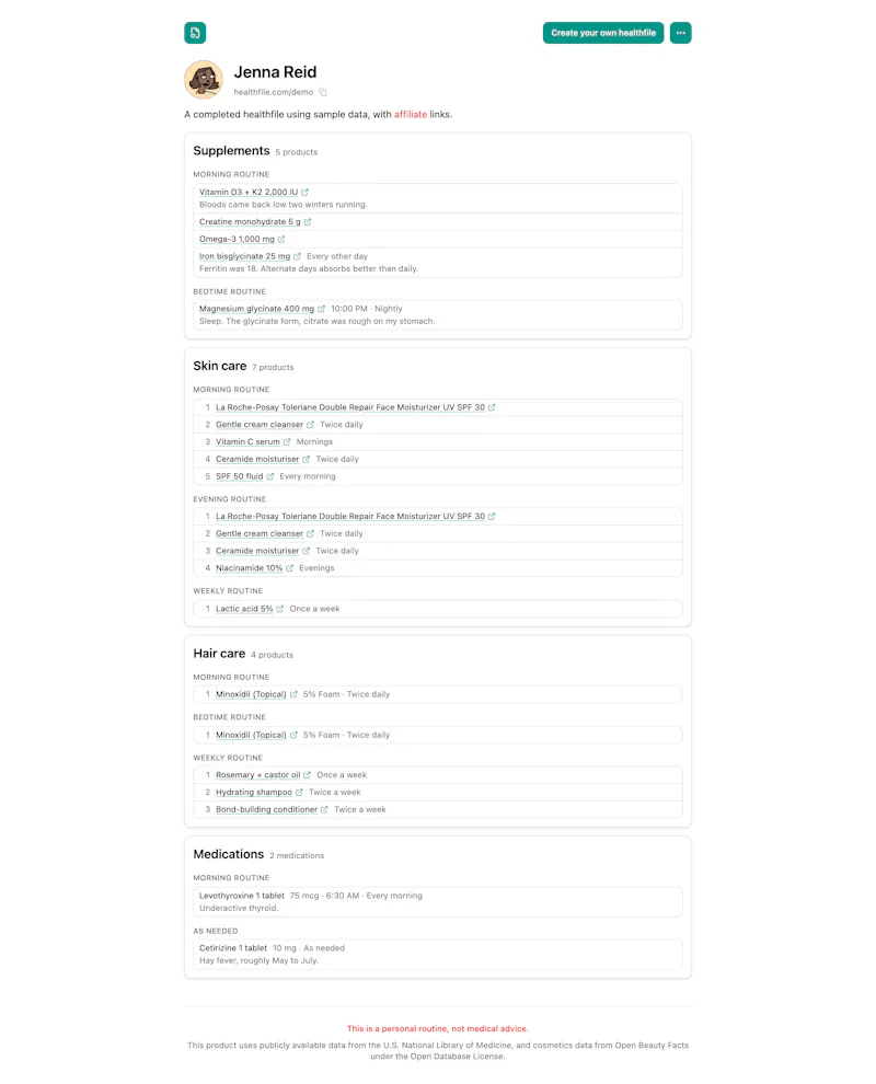 healthfile screenshot 3