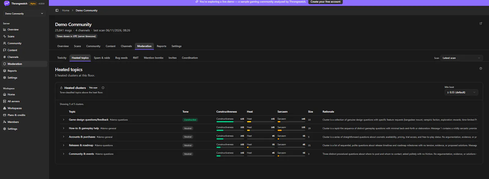 Throngwatch screenshot 7