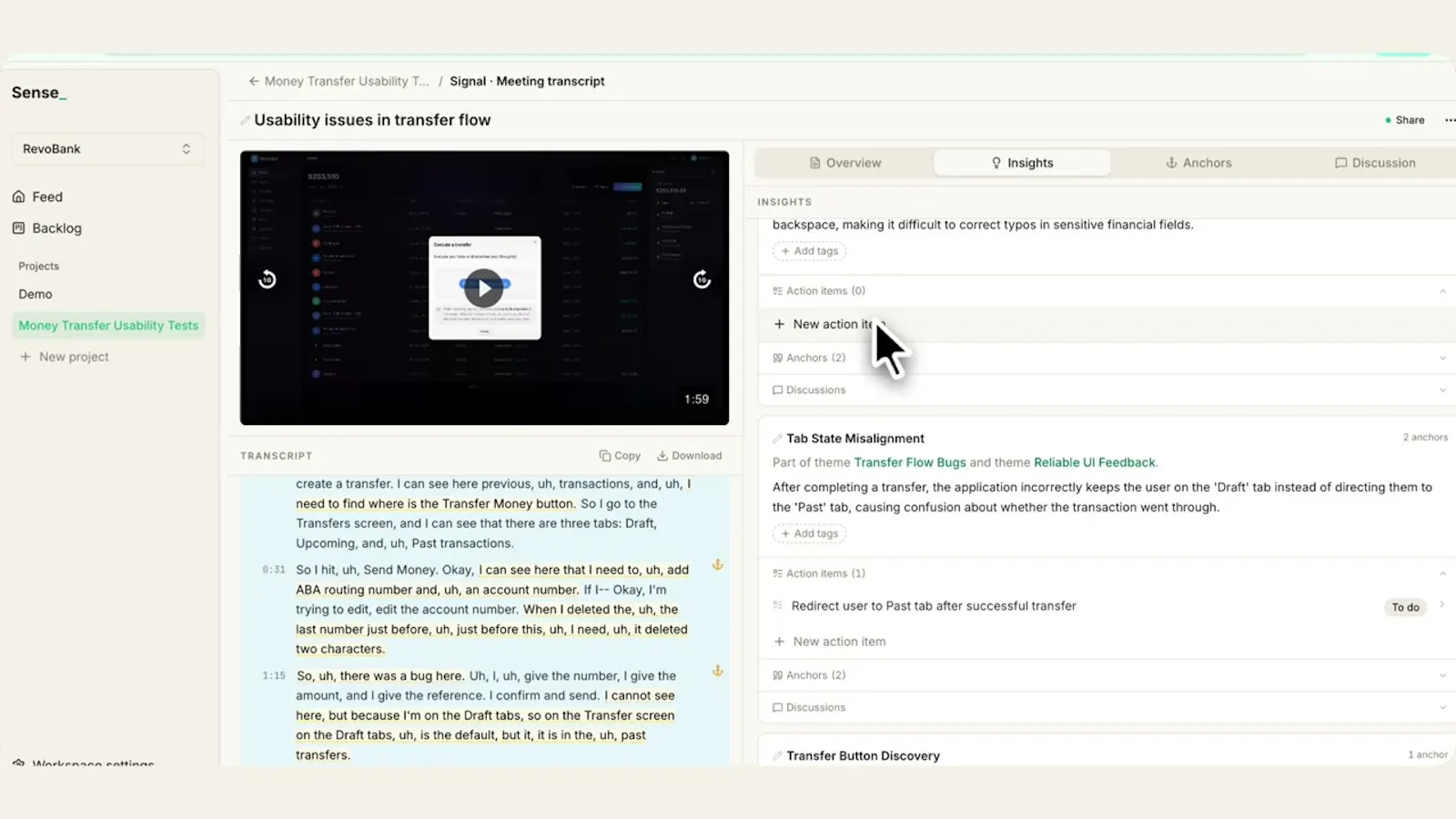 Sense screenshot 1 (video preview)