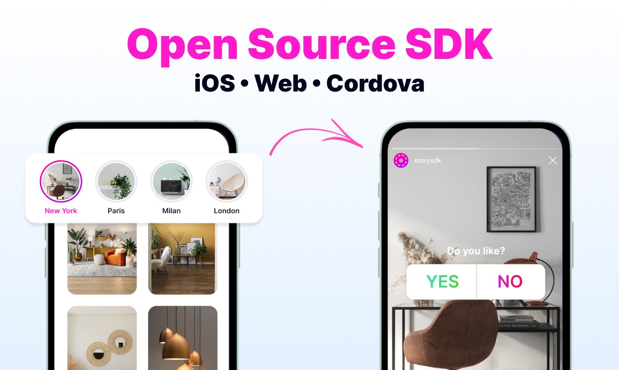 وسائط storysdk - مفتوح المصدر SDK للقصص والأحواض 5