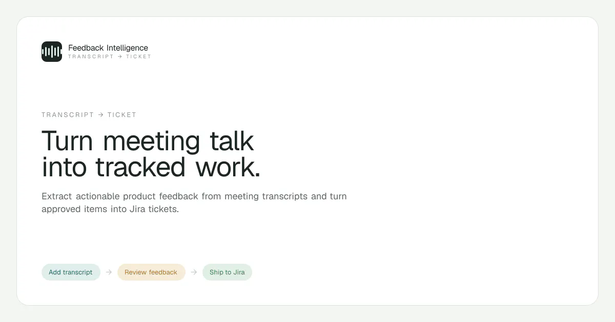 Feedback Intelligence Jira Automation gallery image