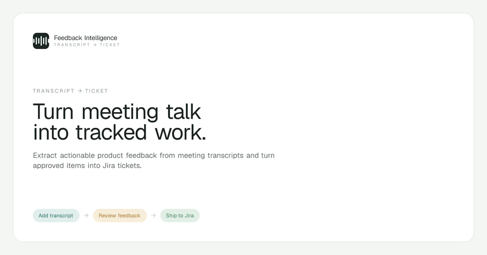 Feedback Intelligence Jira Automation screenshot 1