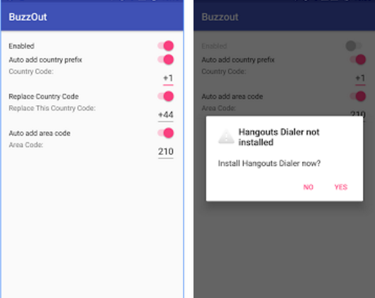 BuzzOut - Hangouts Dialer gallery image