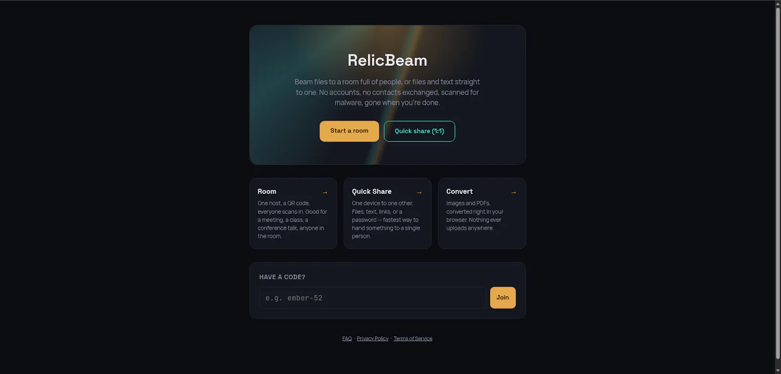 RelicBeam screenshot 1