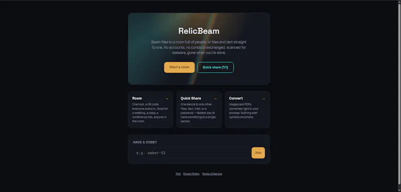 RelicBeam screenshot 1