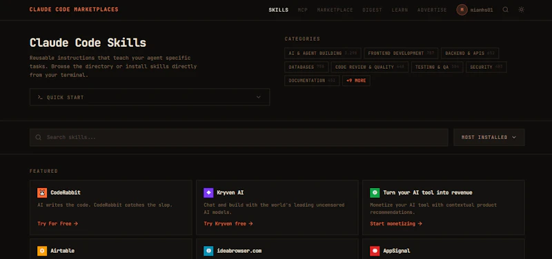Claude Marketplace Net screenshot 1