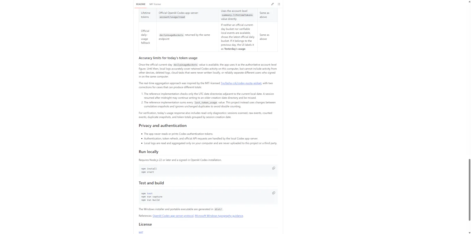 Codex Quota Panel screenshot 7