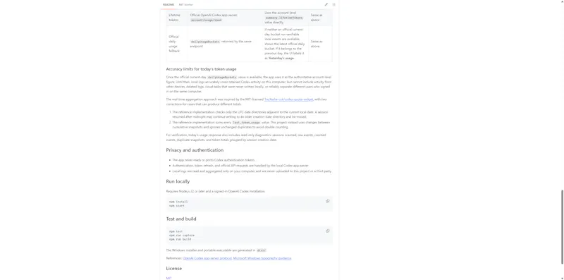 Codex Quota Panel screenshot 7