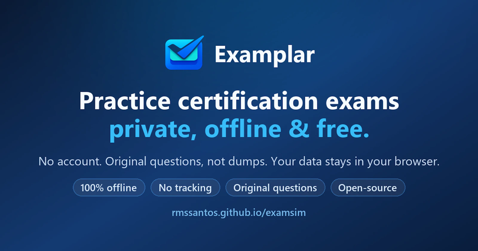 Examplar screenshot 1