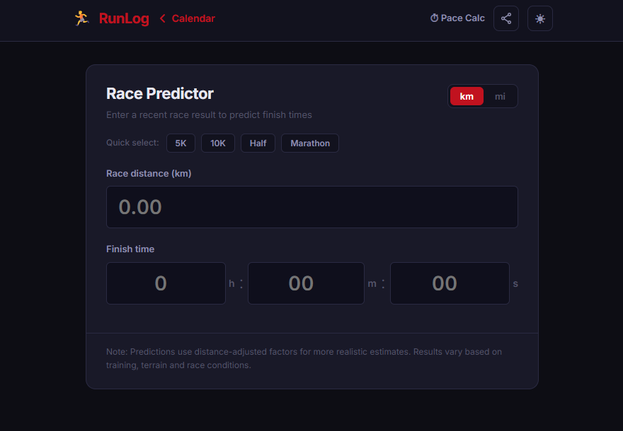 RunLog gallery image