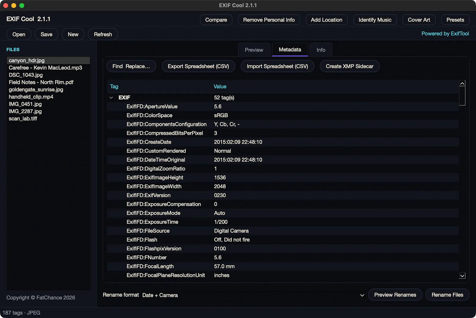 EXIF Cool screenshot 3