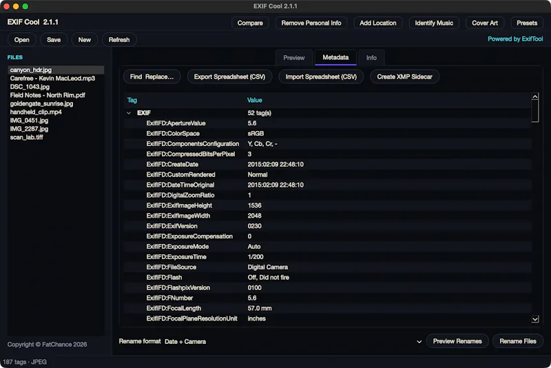 EXIF Cool screenshot 3